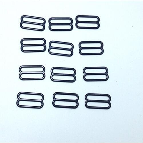 200 Pairs Black Metal Slide Hook - 1/2 inch