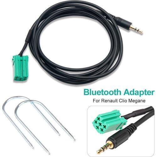 3.5mm Aux In Input Adapter for Renault 2005-2011 Clio Megane Aux Input Adapter Cable Car Electronics Accessories Auto Parts