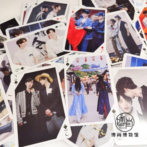 Anime Grandmaster of Demonic Cultivation The Untamed Wang Yibo Paper Poker Desk Playing Cards Board Creative Toy Cosplay Gifts