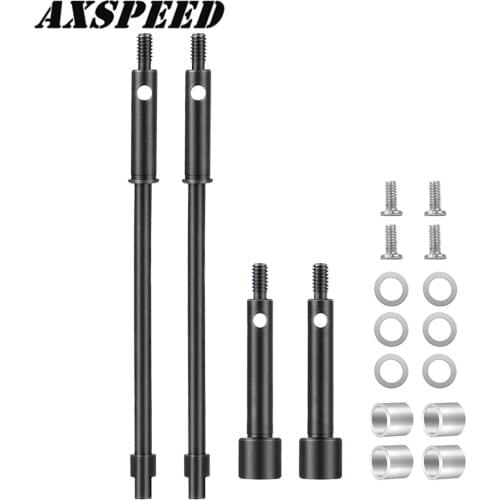AXSPEED Widen Wheel Axle CVD Joint Drive Shaft for 1:24 Axial SCX24 AXI90081 RC Crawler Car Upgrade Accessories