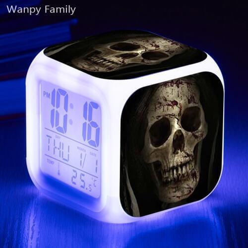 Ghost recon alarm clock For Childrens room bedroom bedside desktop color changing digital alarm clock