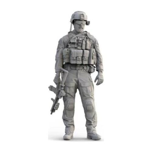 New Unassembled 1/35 US modern Battalion Operator soldier man Resin Figure Unpainted Model Kit