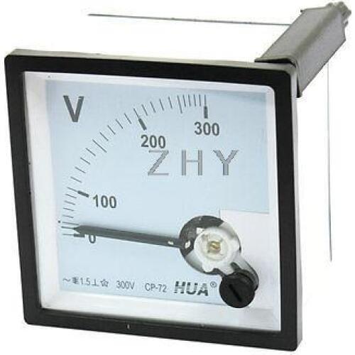 Class 1.5 AC 300V 450V 500V 600V 1000V 6V/100V 10V/100V 35/100V Range Analog Voltage Voltmeter Panel Meter CP-72 72x72