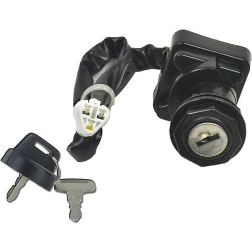 Motorbike Ignition Key Switch For KAWASAKI KVF360 PRAIRIE 360 4X4 2003-2012 ATV Connector Motorcycle Moped Scooter Two Keys