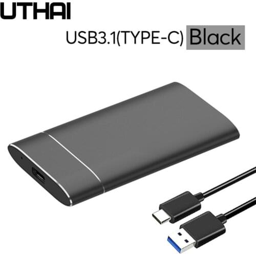 UTHAI T37 MSATA to USB3.0 HDD Enclosure Aluminum Alloy Adapter Mini-SATA SSD to USB3.1 Type-C HDD Case for 1.8 inch Sata3 Box