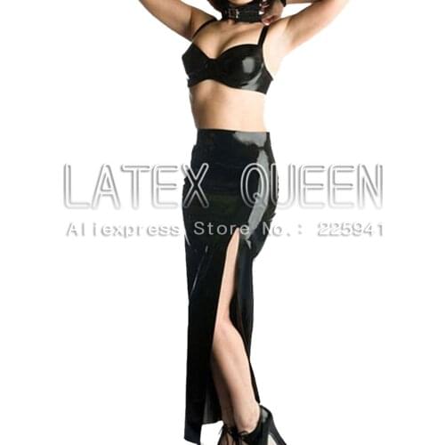 Fashion Sexy Long Latex Skirt