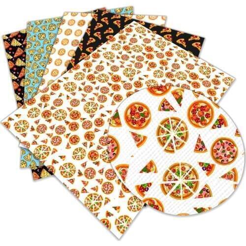 New Delicious Food Parttern Printed Faux Leather A4 22x30cm for Hair Bow Diy Decoration Crafts L125 L126