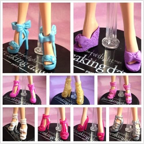 O for U NEW Multi-styles Original High-heel Shoes For Barbies Mixed-Styles Fashionable Sandals Doll Accessories Toy HOT