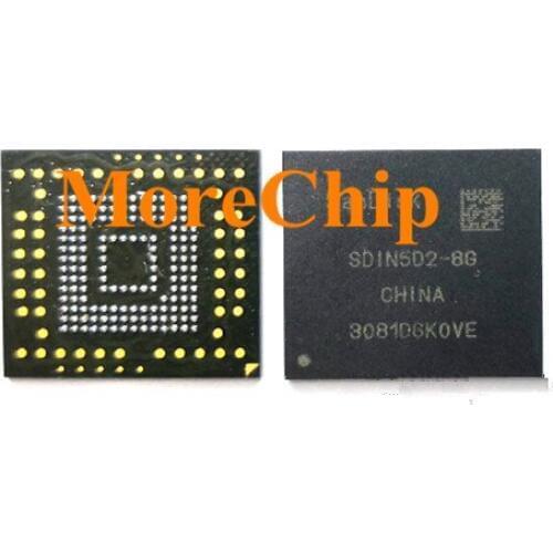 SDIN5D2-8G eMMC NAND flash memory BGA IC Chip 2pcs/lot