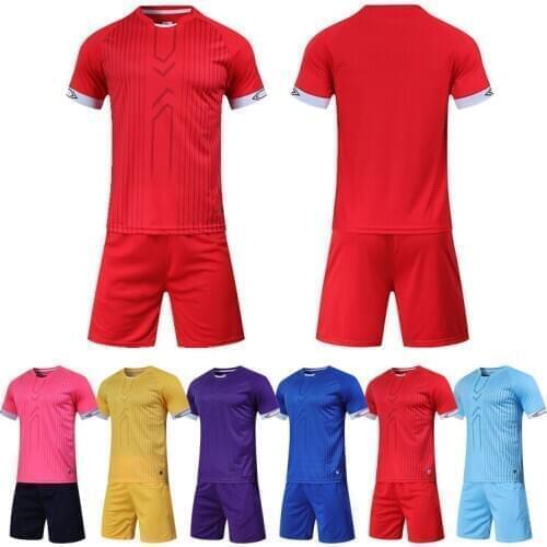 SHINESTONE Football 2020 New Men Kids Soccer Jerseys Set Boys Girls Football Training Uniforms Team Football Jerseys Sets Print