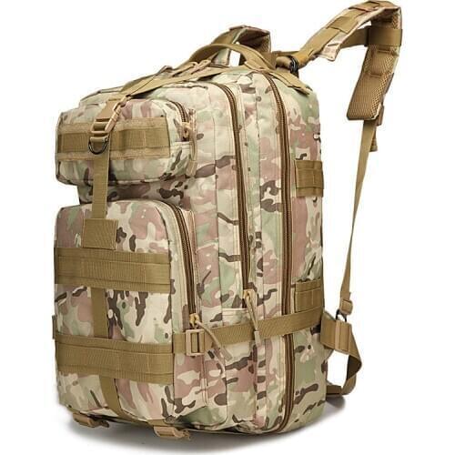 Tactical Attack Mens Backpack Travel Military Camouflage Hiking Camping Fishing 40L Large Capacity Bag Pack for Men Big Mochila