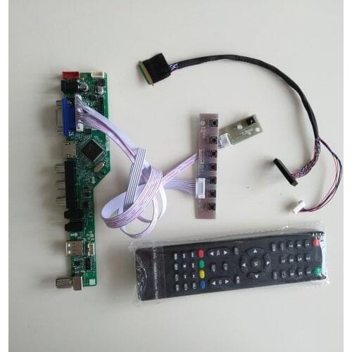 TV AUDIO VGA AV TV USB LCD LED Control Board card DIY For LTN173KT01-A01 17.3" 1600×900 Display panel