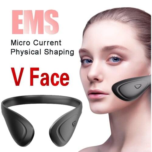 EMS V-Face Massager Face Lift Devices Chin V-Line Up Lift Machine Facial Lifting Slimming Vibration Massager Double Chin Remover