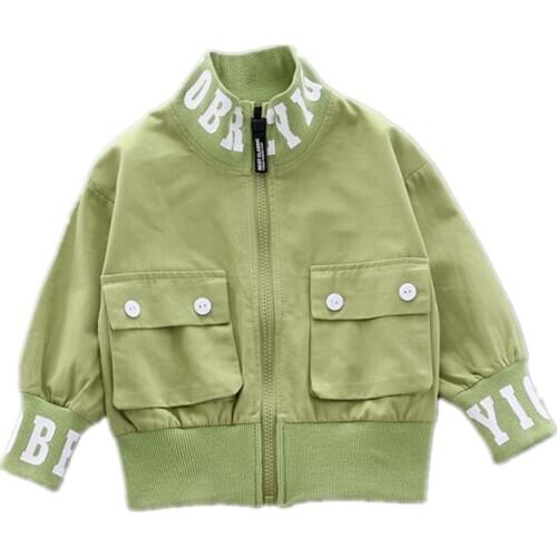 Spring Autumn Children Casual Clothing New Baby Boys Girl Outdoor Sport Zipper Jacket Fashion Kids Cotton Clothes