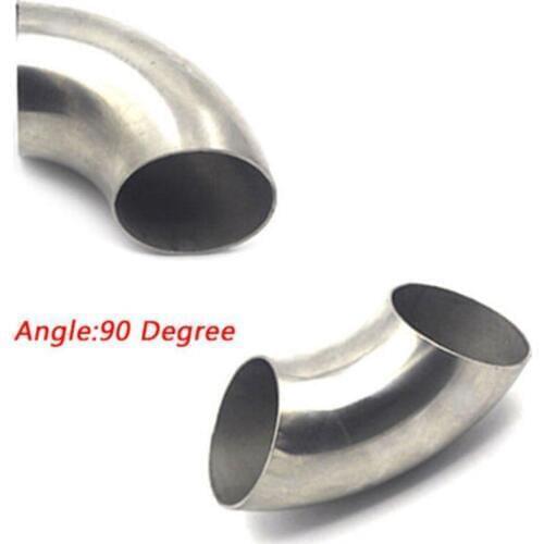 3.5 Inch /89mm Stainless Steel 90 Degree Bend Elbow Exhaust Pipe Thickness 1.5cm