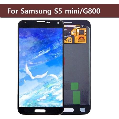 High Quality AMOLED Repair Parts for Samsung GALAXY S5 Mini G800 G800F LCD Display Touch Screen Digitizer Assembly+Tools+Tape