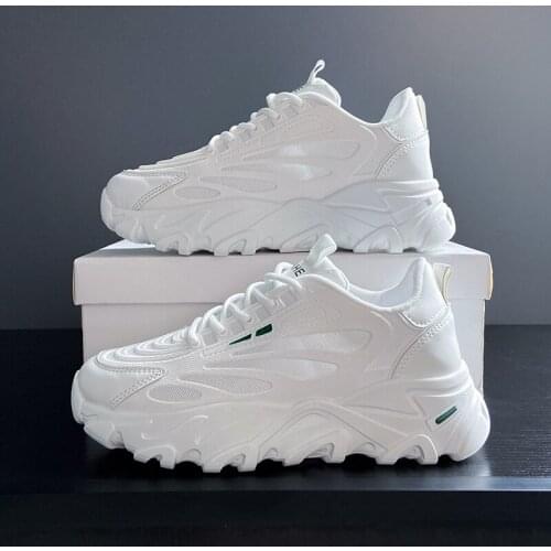 Woman Vulcanized Shoes For Women 2021 Sneakers Platform Tennis Sport Basket Female Running White Non-leather Casual Dad Shoe 350