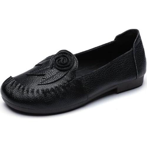 Promotion classic flower women shoes fashion flat shoes 2020 new spring autumn Shallow mouth soft comfortable shoes women flats