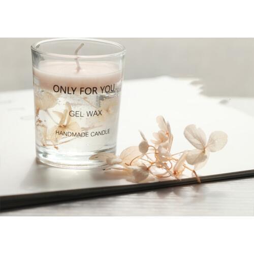 1pcs Preserved Flower Fragrance Gel Wax and Soy Wax Aromatherapy Smokeless Scented Candles Romantic Birthday Party Decoration