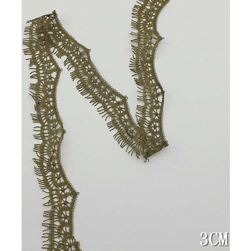 185Yards Water Soluble Lace Trim Ribbon Embroidered Tassel Fringe Fabrics DIY Handmade Dress Edge Sewing Supplies Craft Trims