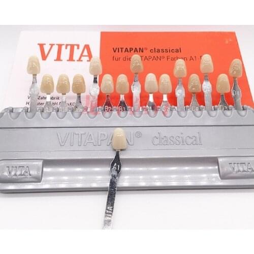 3D Tooth Guide Dental Plate Shade Chart Board Color Comparator 16 Colors Teeth White Bleaching Dental Plate Teeth Whitening