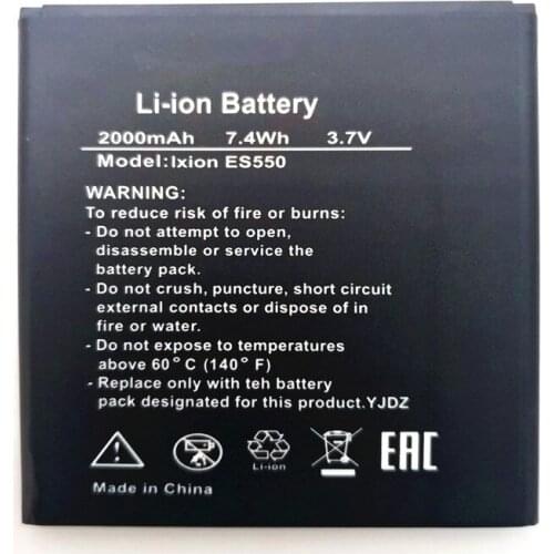 2000mAh cell phone battery Battery For DEXP Ixion ES550 Batteries with phone stander
