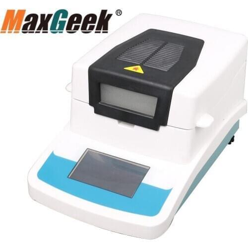 Maxgeek 0.005-100g Moisture Analyzer 220V Max 480W TFT Touch Screen for Food Grains Industrial Use LGD-110A