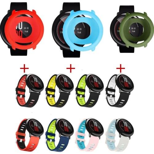 For Xiaomi Huami Amazfit pace A1602 Watch Band Wrist Silicone Bracelet Cover Protectors Case For Huami Amazfit pace Strap
