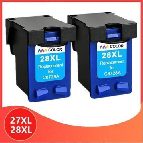 Color 27XL 28XL Cartridge for hp 27 28 Ink Cartridge for hp27 for hp28 for hp Deskjet 3320 3325 3420 3535 3550 3650 3744 Printer