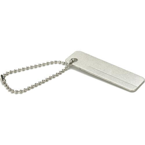 1pc Portable EDC Pocket Diamond Stone Sharpener Keychain for Knife Fish Hook Finger Nail File Outdoor Camping Sharpeners Tool