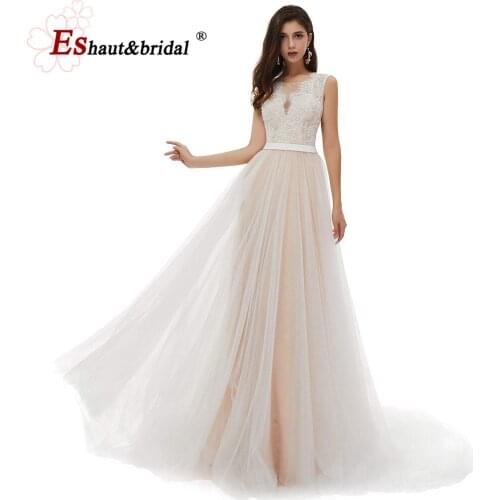 Eshaut&bridal Sleeveless Wedding Dresses