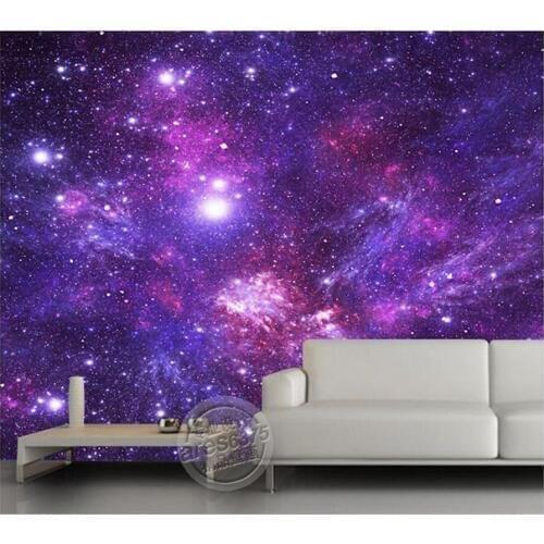 Custom contracted wallpaper, cosmic stars used for ceiling KTV bar background wall vinyl which papel DE parede