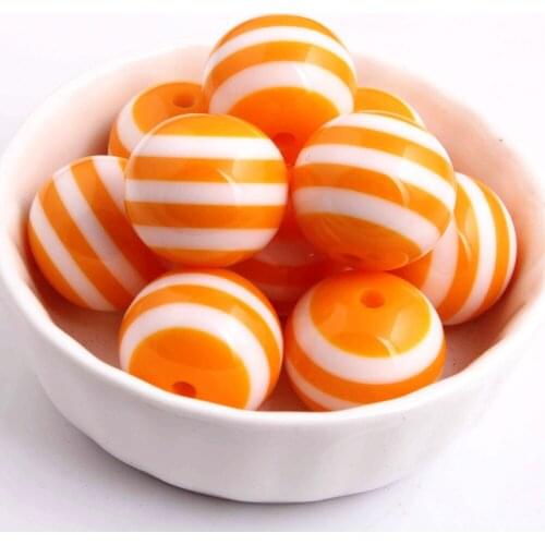 Kwoi vita Fashion AAA Quality Chunky Round 20MM mustard yellow Color 100pcs Resin Strips Beads Jewelry