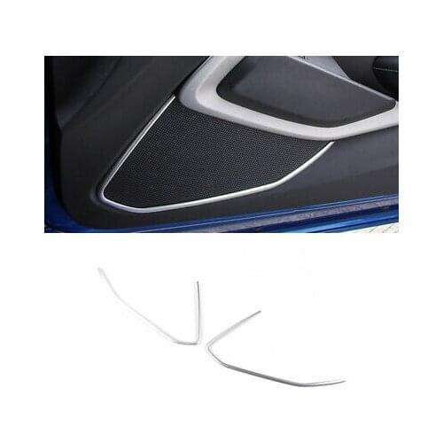 Matte Inner Side Door Speaker Frame Cover Trim 2pcs For Chevrolet Camaro 16-20