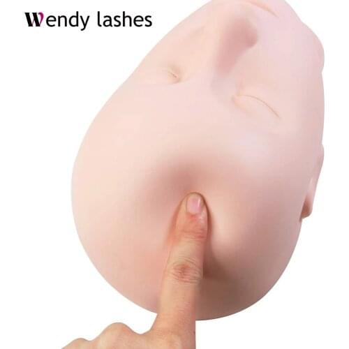 Soft Massage Eyelash Training Head Eye Facial Eyelash Extension Makeup Practice Cosmetic Dummy Professional Mannequin Heads Tool