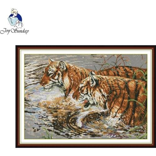 Joy Sunday Concomitance Counted Cross Stitch14CT 11CT Cross Stitch Set DIY Cross Stitch Kit for Embroidery Home Decor Needlework