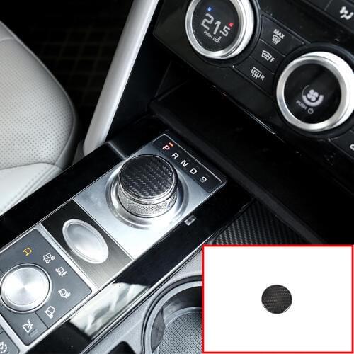 Gear Shift Head Cover Trim Parts Real Carbon fiber For Land Rover Discovery 5 L462 LR5 LR4 For Range Rover Sport Evoque Vogue