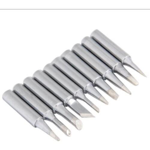 10Pcs/Set Soldering Iron Tips Solder Tip Lead-free Screwdriver Iron Tip 900M-T For Rework Station Tool Kit High Quality
