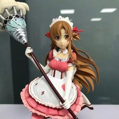 Original Anime Sword Art Online Alicization SAO Yuuki Asuna Maid World Ver. PVC Figure Model Doll Toy boy girl Xmas Gifts 20cm