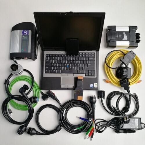 V12/2020 software for Mb Star C4 and Icom Next 2in1 used laptop D630 4G 1TB HDD For Automotivo Diagnostic tool & Scanner