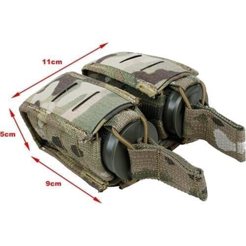 TMC Tactical MOLLE Quick Release Tape Accessory Bag 40mm Double Bag MC TMC3361