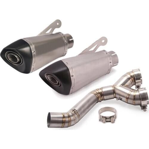 Delete Catalyst for BMW 2010-2016 S1000R 2010-201 S1000RR Motorcycle Exhaust Pipe Slip On 60 mm Muffler Removable DB Killer