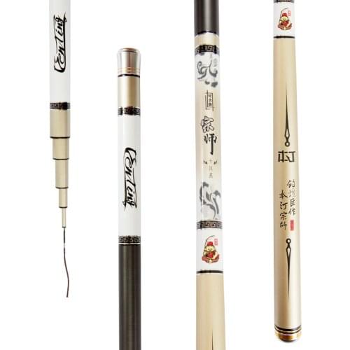 3.6m-7.2m Taiwan Fishing Rod Super Hard Hand Poles Telescopic Angeln Canne Peche Carbon Fiber Carp Wedkarstwo Olta Vara De Pesca