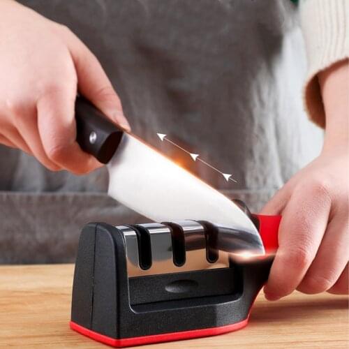 High-quality knife sharpener 3 stage professional sharpening tool sharpening stone tungsten scissors kitchen knife sharpener