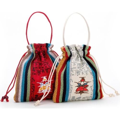 Yunnan ethnic lovely cloth art canvas mobile portable small change company gifts gifts