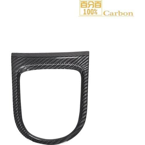 Real Carbon Fiber Gear Frame Interior Cover Trim For Ford Mustang