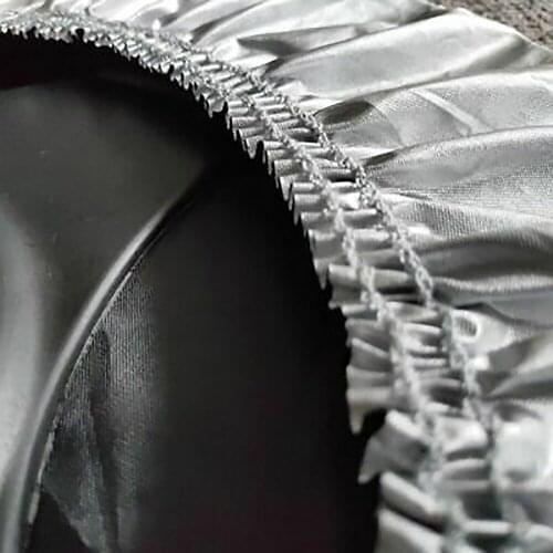 1pc Sun Shade Auto Cover Steering Wheel Sun Block Heat Shield Sunscreen Silver