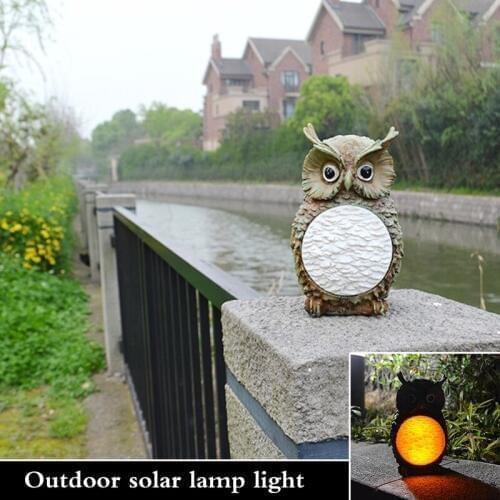12pcs Solar Owl Light waterproof Outdoor Garden Yard Intelligent Light control switch for Party Decor Gifts Home