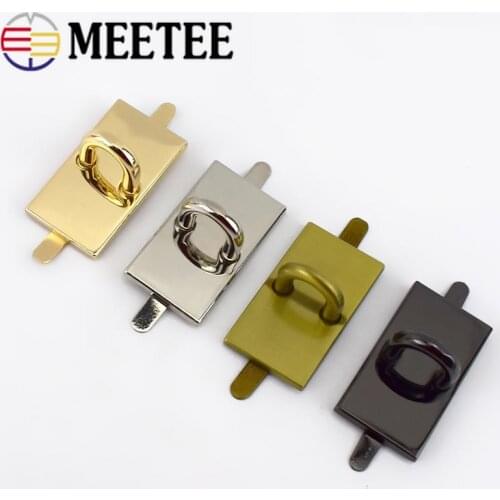 Meetee 2/4/10pcs 20*37mm Pendant Bag Hanger Clasp O Ring Buckle Leather Bag Arch Bridge DIY Hardware Handbag Decor Accessories