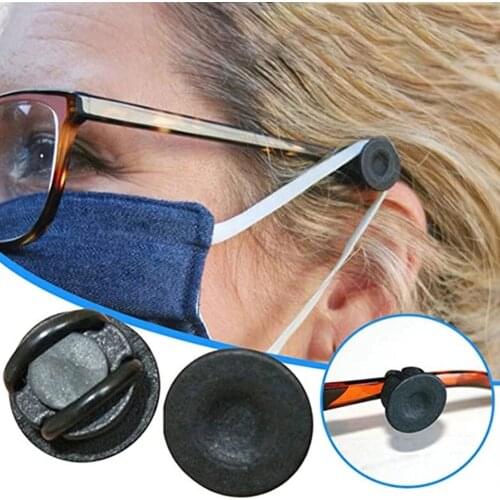 2PCS Buttons Mask Holder For Glasses Relieve The Pain Caused By Wearing A Mask Adjustable Face Masks Clips Accessories